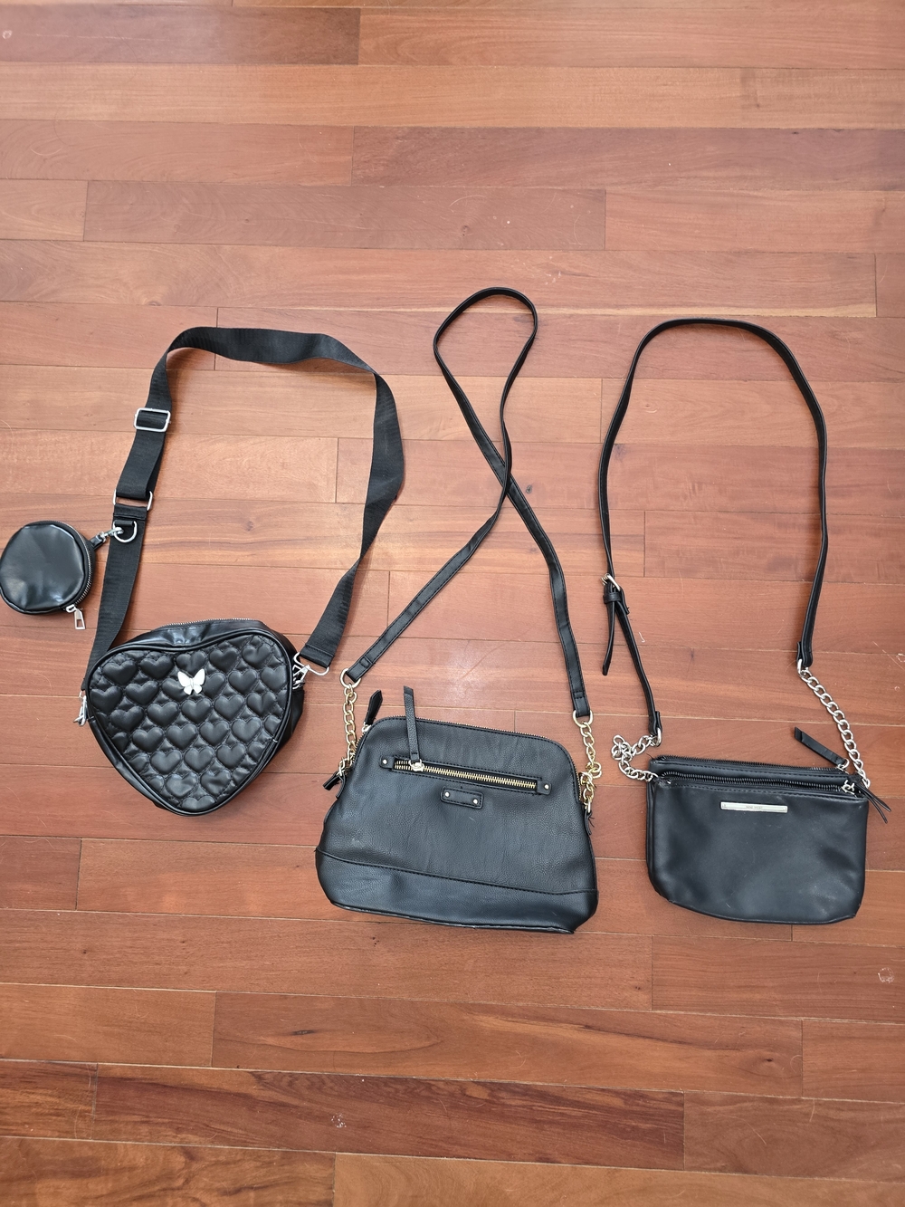 3 Small Black Crossbody Bags